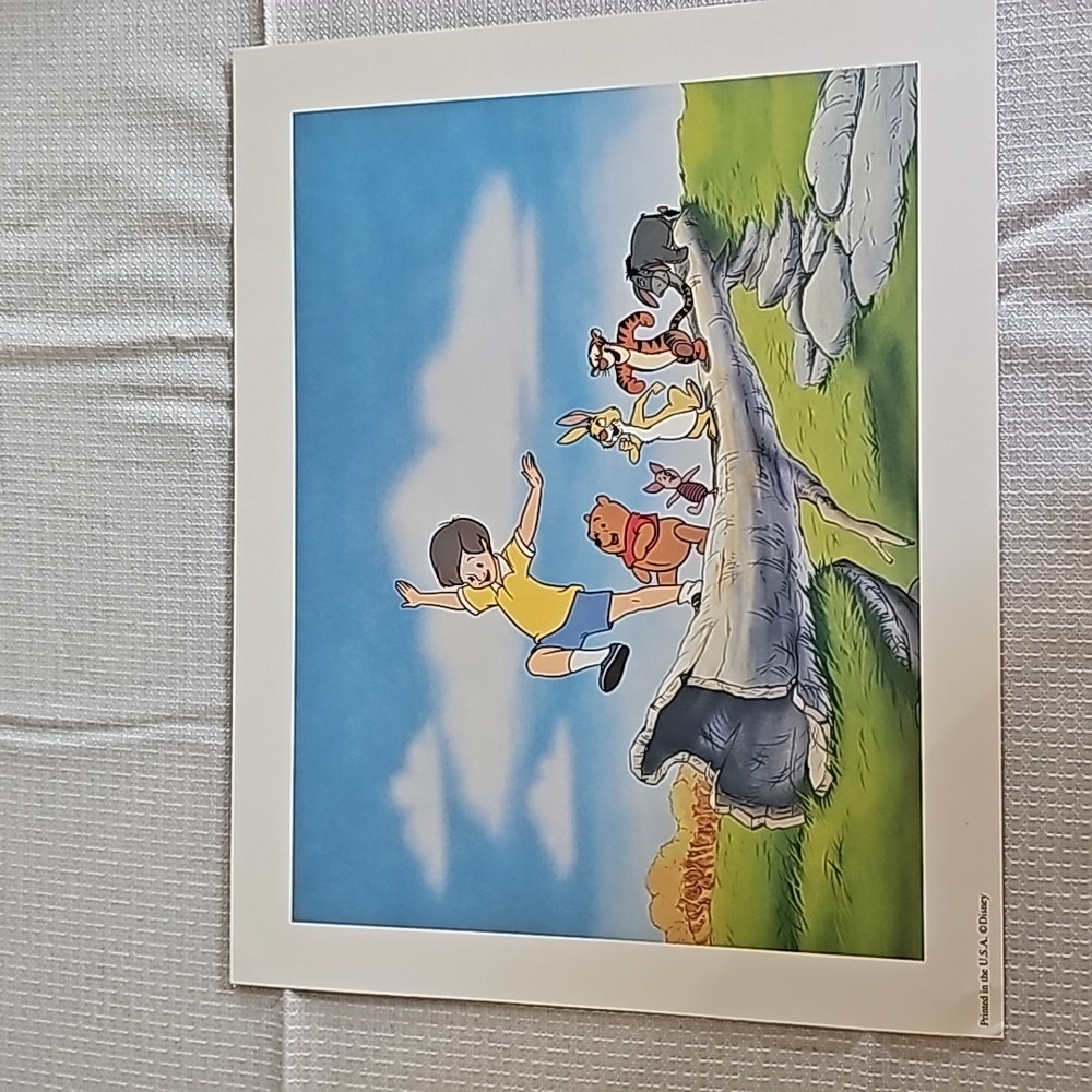 Winnie The Pooh's 4 lithographs & Portfolio